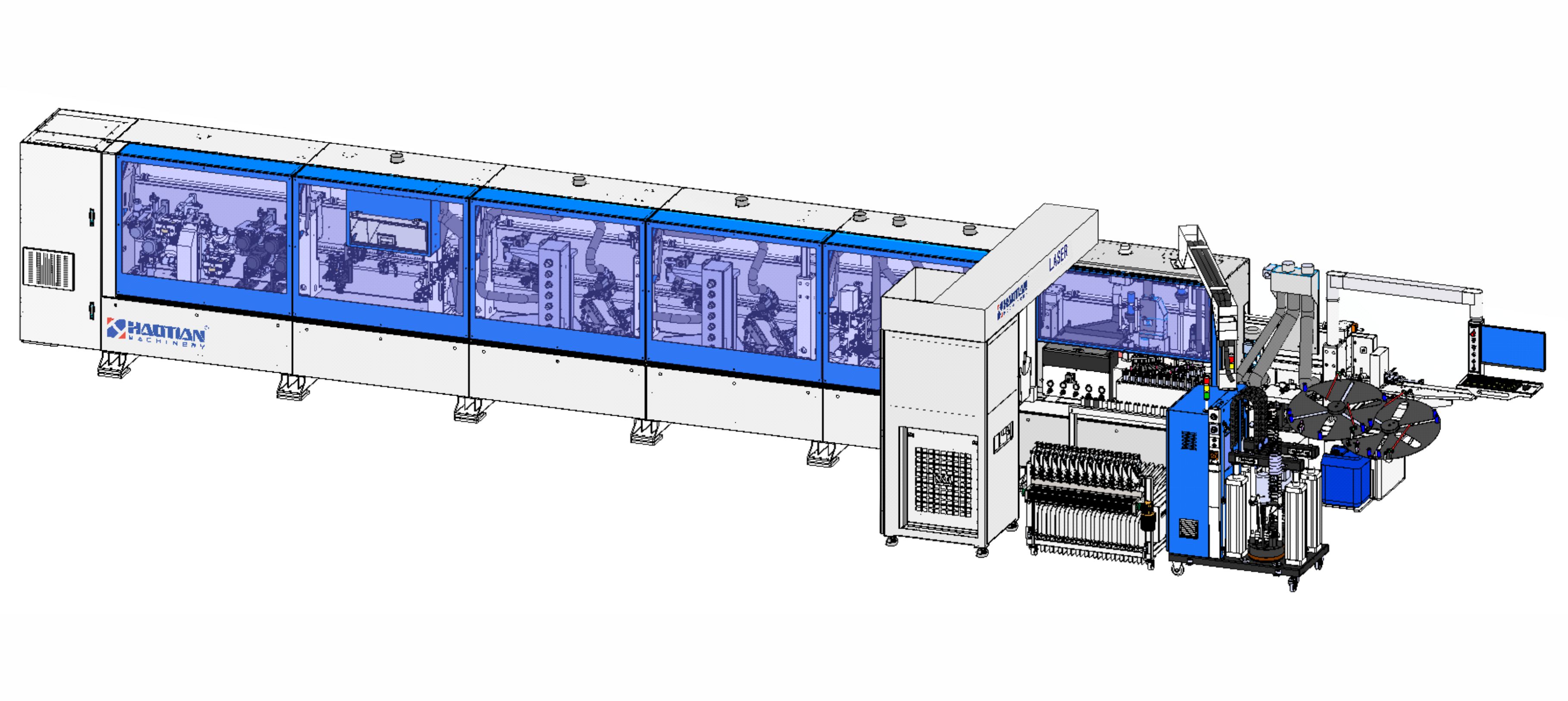 ECO-258H/12/14+L PUR2 LASER-X(激光和伺服单轴双胶多色PUR 板件及封边带厚度自动测量 伺服